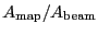 $\ensuremath{A_\ensuremath{\mathrm{map}}}/\ensuremath{A_\ensuremath{\mathrm{beam}}}$