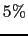 $5\%$