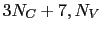 $3 N_C + 7 , N_V$