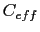 $C_{eff}$