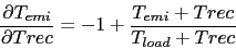 \begin{displaymath}
\frac{\partial T_{emi}}{\partial Trec} = -1 + \frac{T_{emi}+Trec}
{T_{load}+Trec}
\end{displaymath}