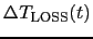 $\Delta\mbox{$T_{\rm LOSS}$}(t)$